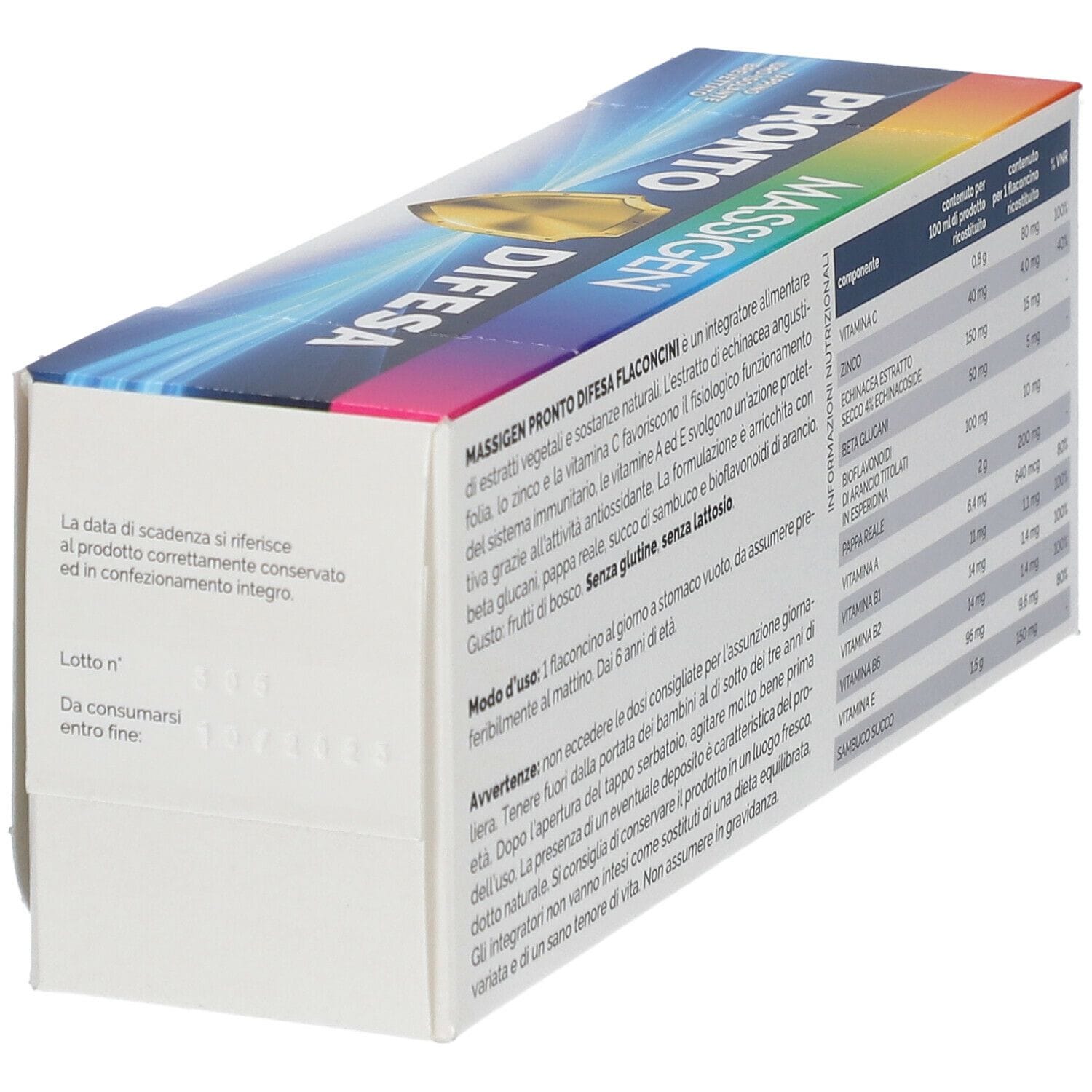 MASSIGEN PRONTO DIFESA 14 FLACONI X 10 ML