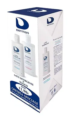 DERMON BIPACCO LATTE DETERGENTE 200 ML + TONICO 200 ML DERMON BIPACCO LATTE DETERGENTE 200 ML + TONICO 200 ML