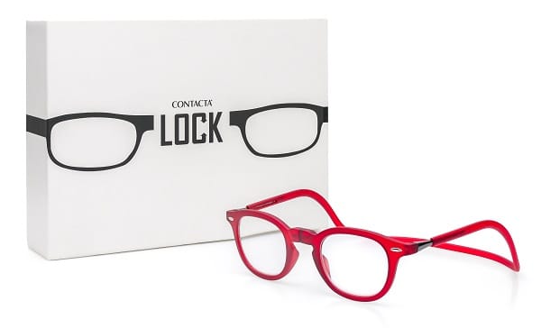 Contacta Lock - Occhiale Per Presbiopia Rosso +1,00, 1 Paio