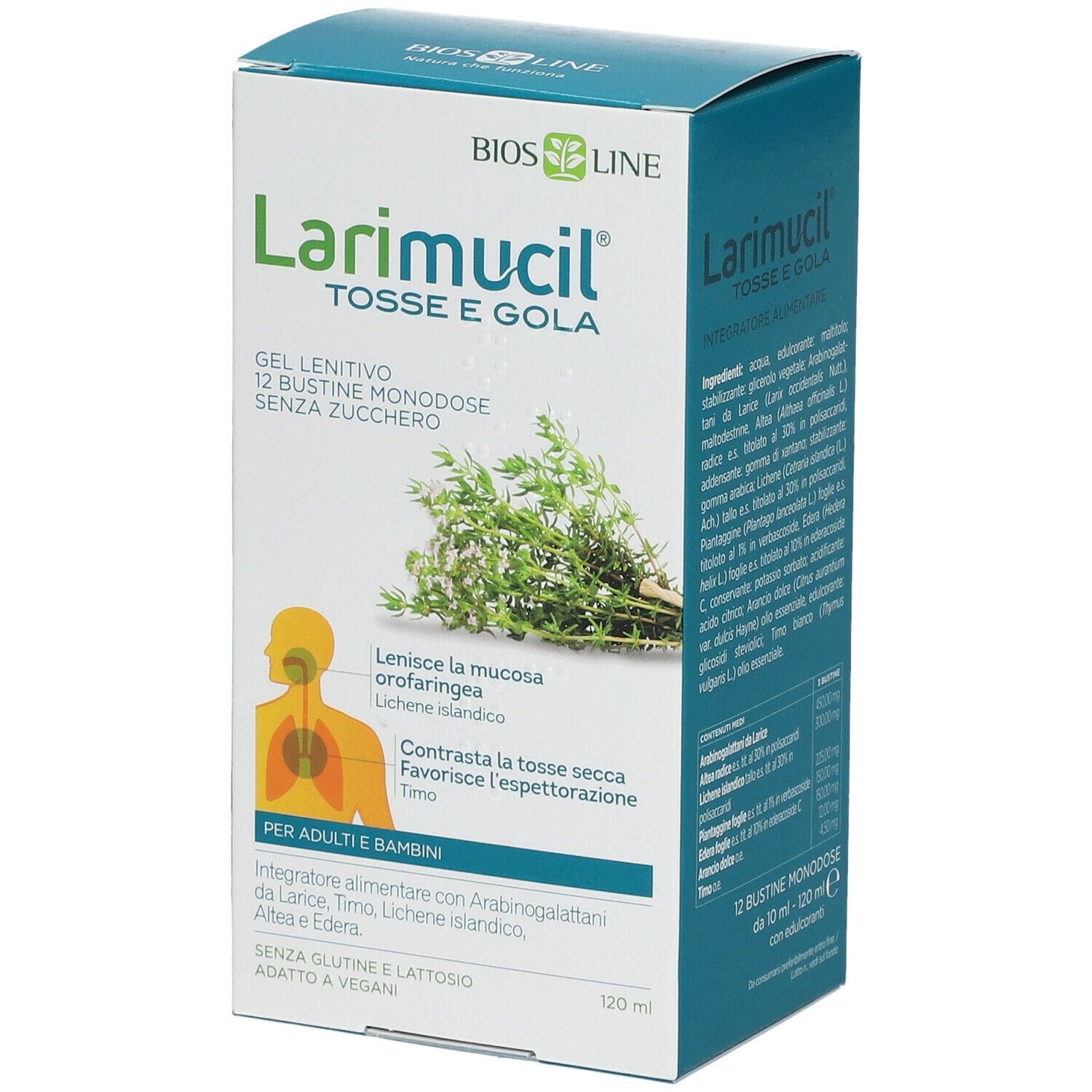 Larimucil Tosse Gola 12 Bustine 10 Ml