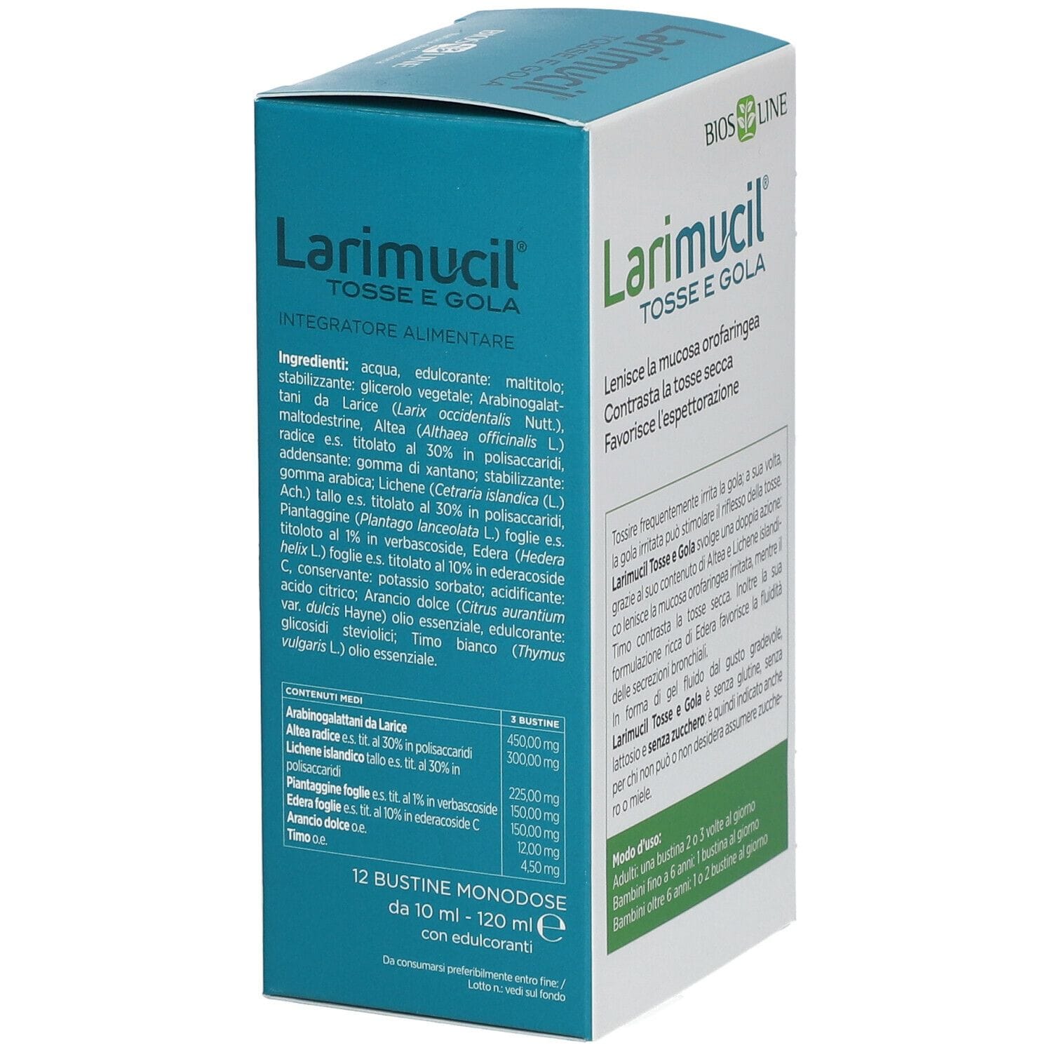 LARIMUCIL TOSSE GOLA 12 BUSTINE 10 ML
