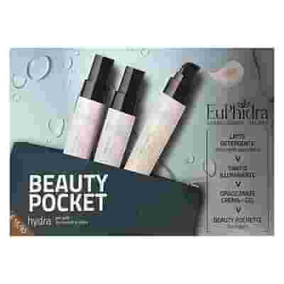 EUPHIDRA BEAUTY POCKET HYDRA CON LATTE DETERGENTE + TONICO + CREMA VISO + POCHETTE