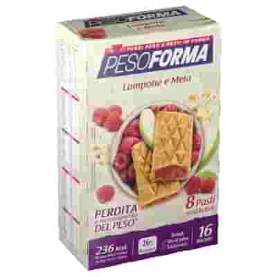 PESOFORMA BISCOTTI LAMPONE E MELA 16 BISCOTTI X 33G 8 PASTI SOSTITUTIVI