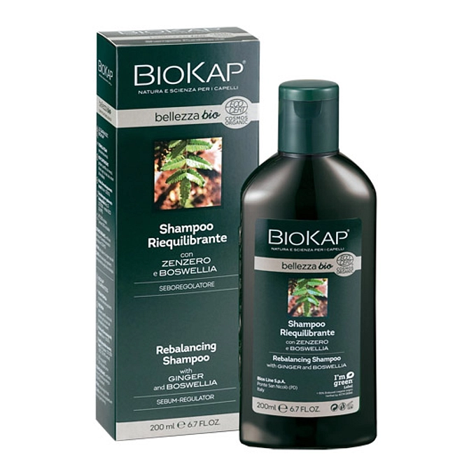 Biokap Bellezza Bio Shampoo Riequilibrante Cosmos Ecocert 200 Ml Biosline