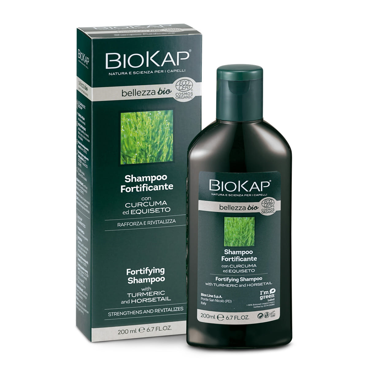 Biokap Bellezza Bio Shampoo Fortificante Cosmos Ecocert 200 Ml Biosline