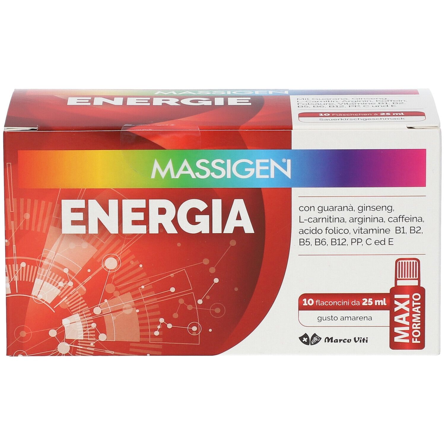 MASSIGEN ENERGIA 10 FLACONI DA 25 ML