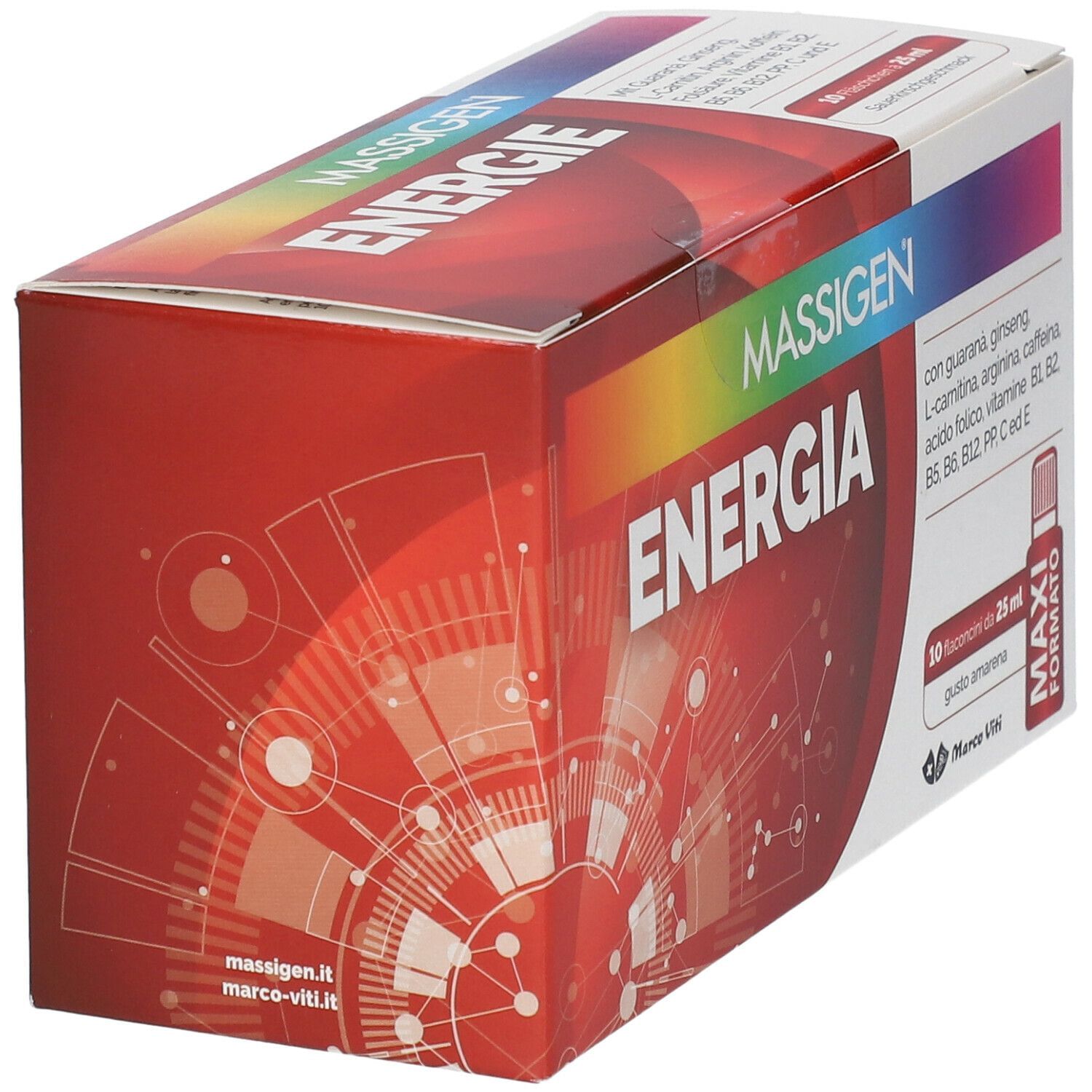MASSIGEN ENERGIA 10 FLACONI DA 25 ML