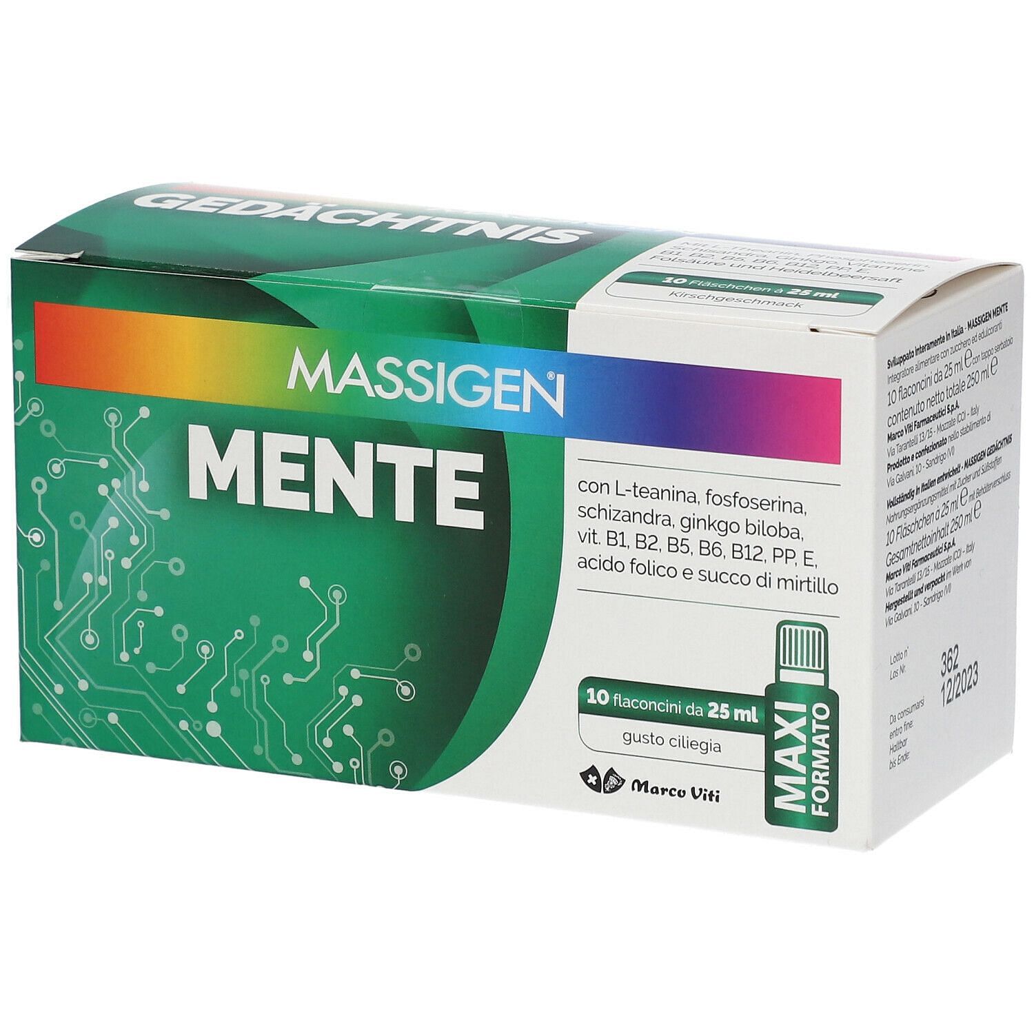 Massigen Mente 10 Flaconi Da 25 Ml