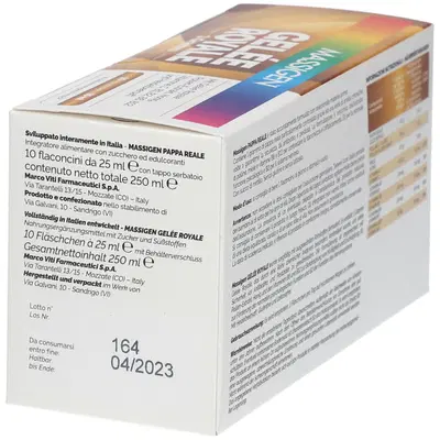 MASSIGEN PAPPA REALE 10 FLACONI DA 25 ML MASSIGEN PAPPA REALE 10 FLACONI DA 25 ML