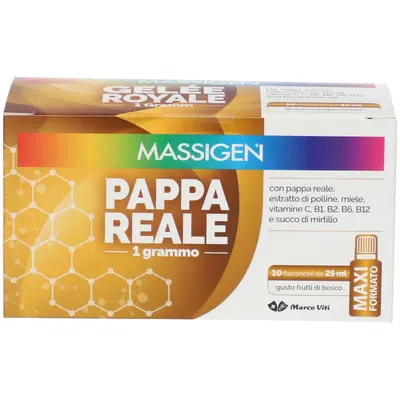 MASSIGEN PAPPA REALE 10 FLACONI DA 25 ML MASSIGEN PAPPA REALE 10 FLACONI DA 25 ML