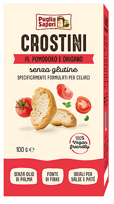 PUGLIA SAPORI CROSTINI AL POMODORO E ORIGANO 100 G
