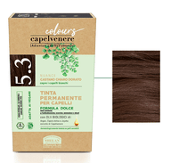 CAPELVENERE COLOURS TINTA CAPELLI 5,3N CASTANO CHIARO DORATO