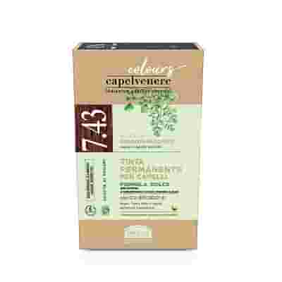 CAPELVENERE COLOURS TINTA CAPELLI 7,43N BIONDO RAME DORATO