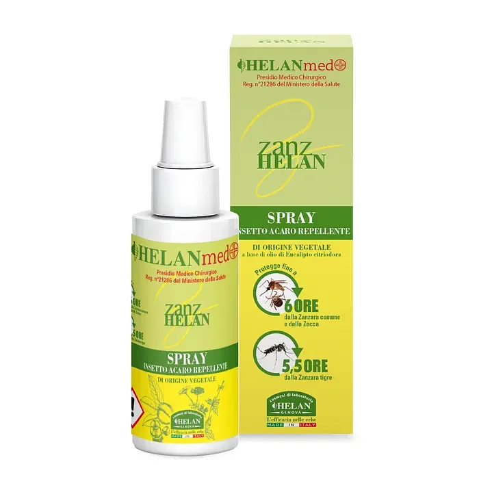 Zanzhelan Insettorepellente Vegetale Spray Ecologico 100 Ml