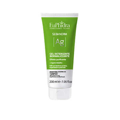 EUPHIDRA SEBANORM ARGENTO GEL DETERGENTE 200 ML + 40 PATCH ACNE