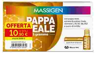 MASSIGEN PAPPA REALE 10 FLACONCINI DA 25 ML 10,90 E