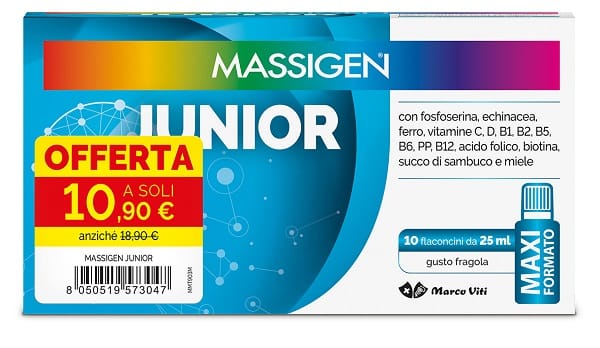 MASSIGEN JUNIOR 10 FLACONCINI DA 25 ML 10,90 E