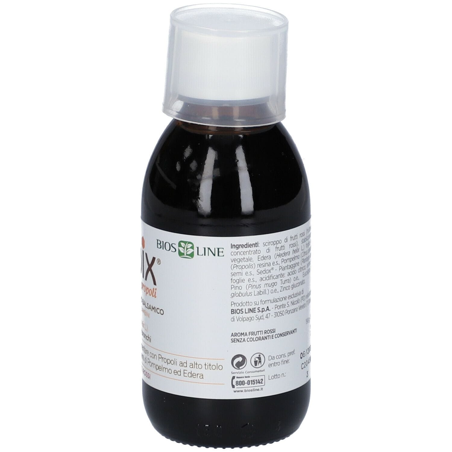 APIX PROPOLI SCIROPPO BALSAMICO SENZA CONSERVANTI 150 ML BIOSLINE