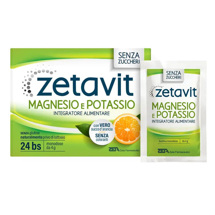 ZETAVIT MAGNESIO POTASSIO SENZA ZUCCHERO 24 BUSTINE DA 6 G