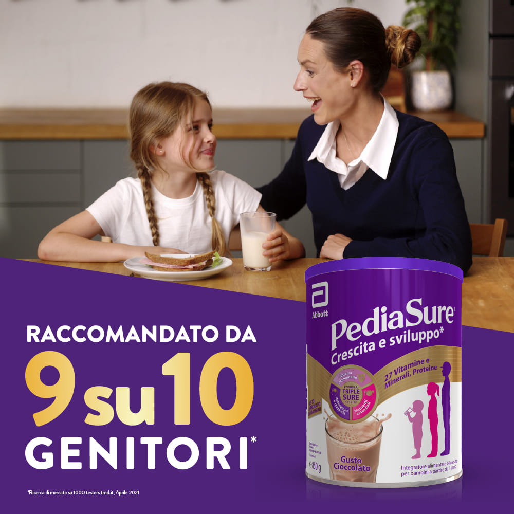 PEDIASURE-CRESCITA E SVILUPPO CIOCCOLATO 850 gr