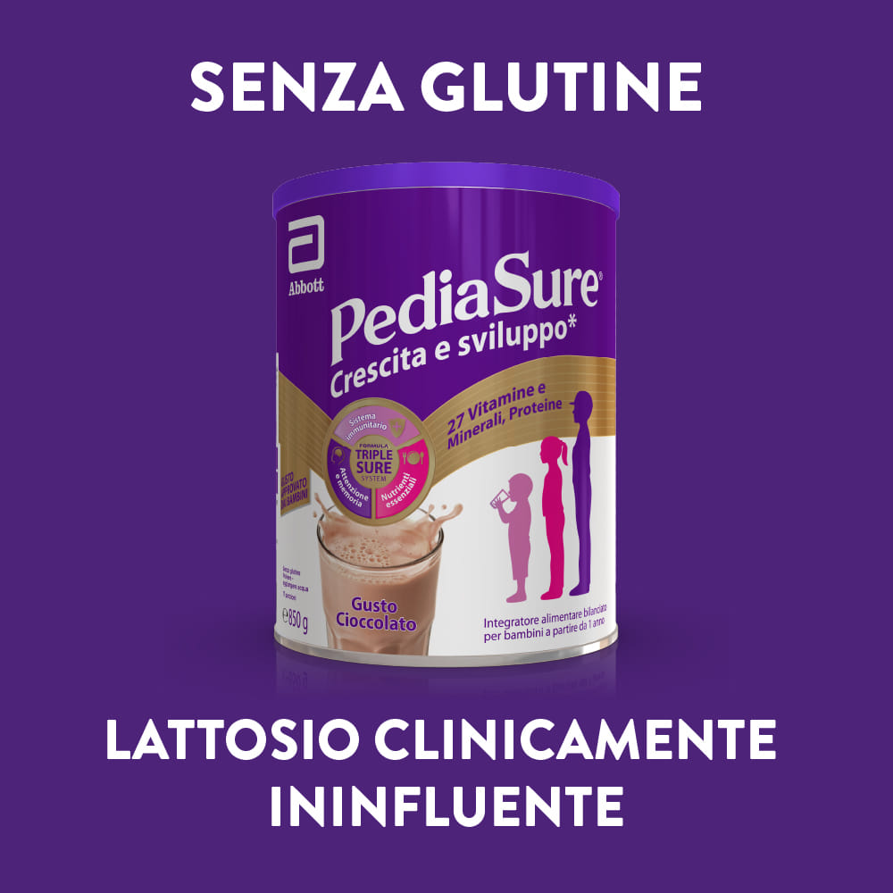 PEDIASURE-CRESCITA E SVILUPPO CIOCCOLATO 850 gr