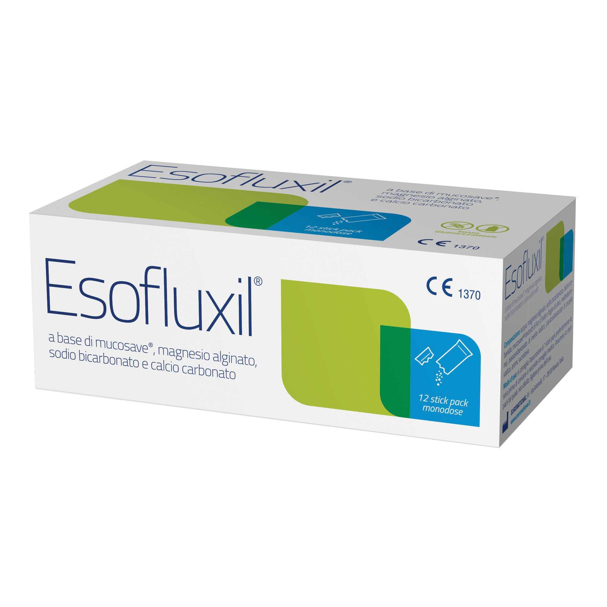 ESOFLUXIL TRATTAMENTO REFLUSSO GASTRICO 12 STICK PACK MONODoSE DA 15 ML