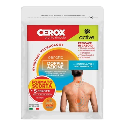 Cerox Active Cerotti Doppia Azione 5 Pezzi