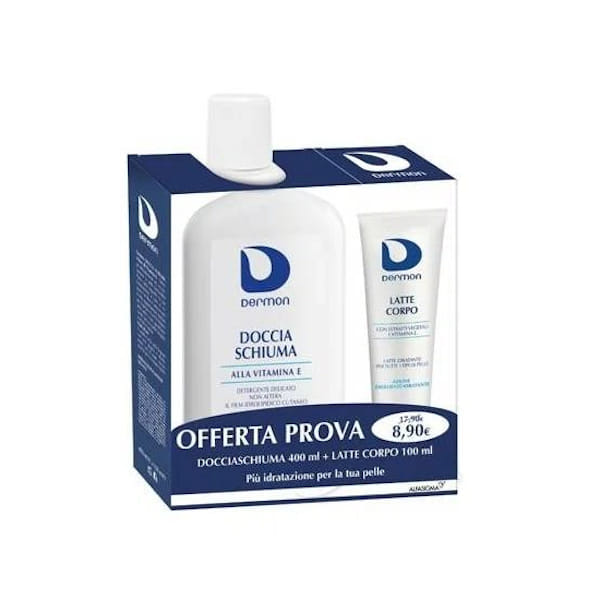 DERMON BIPACCO BAGNODOCCIA VIT E 400 ML + LATTE CORPO 100 ML