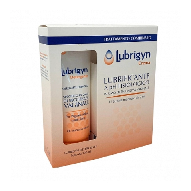 Lubrigyn Kit Crema 12 Bustine X 2 Ml + Detergente 100 Ml