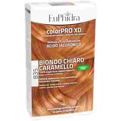EUPHIDRA COLORPRO GEL COLORANTE CAPELLI XD 835 CARAMELLO 50 ML + ATTIVANTE + BALSAMO + GUANTI