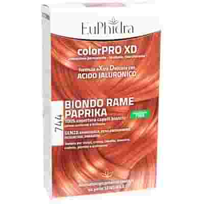 EUPHIDRA COLORPRO GEL COLORANTE CAPELLI XD 744 PAPRIKA 50 ML IN FLACONE + ATTIVANTE + BALSAMO + GUANTI