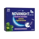 NOVANIGHT Tripla Azione Bustine con Melatonina per Dormire, Magnesio, Griffonia, 20 Bustine Orosolubili