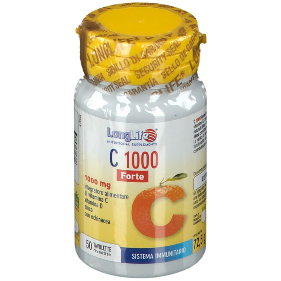 LONGLIFE C 1000 FORTE 50 TAVOLETTE RIVESTITE SENZA GLUTINE