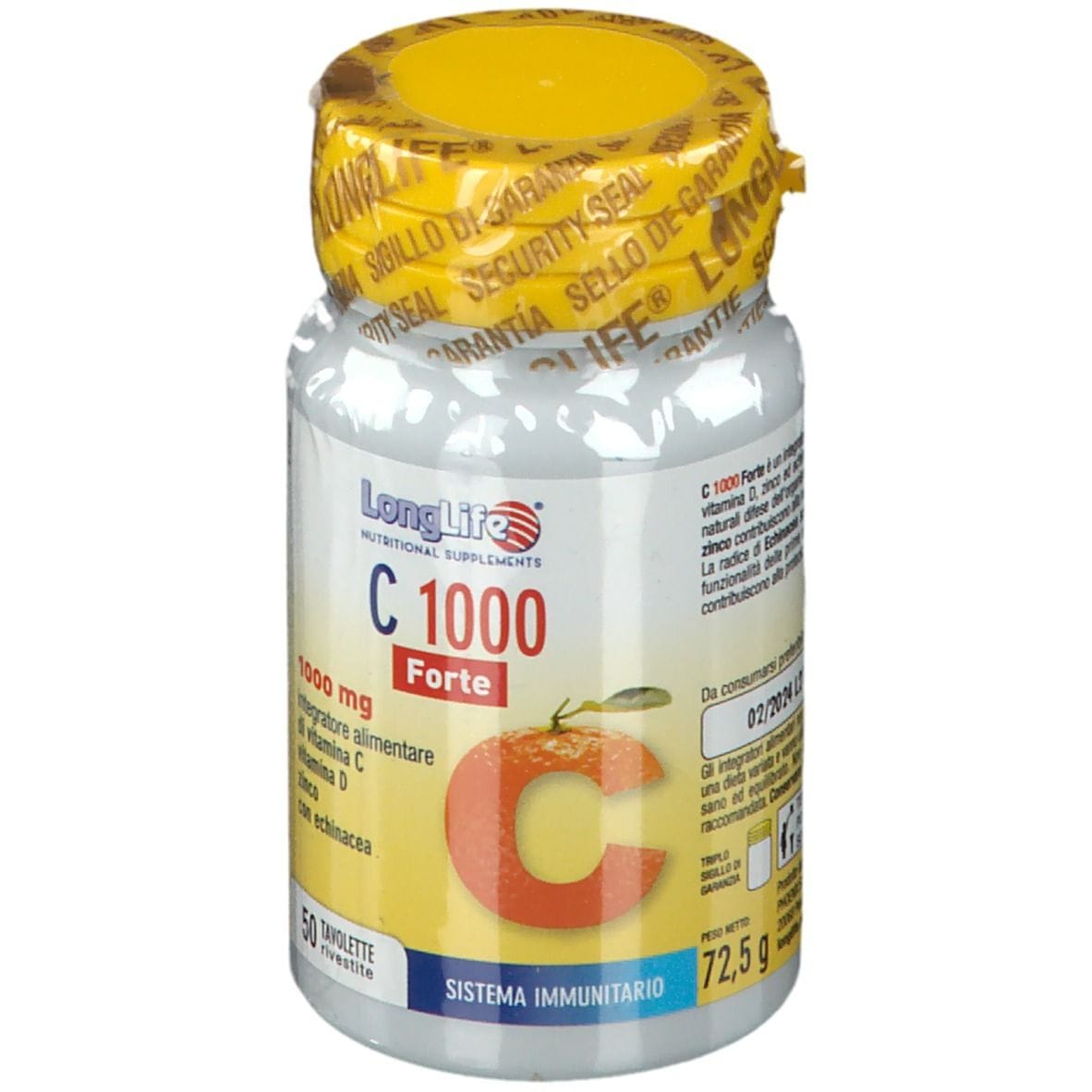 LONGLIFE C 1000 FORTE 50 TAVOLETTE RIVESTITE SENZA GLUTINE