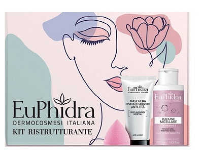 EUPHIDRA KIT RISTRUTTURANTE 1 MASCHERA RISTRUTTURANTE + 1 MINI LOZIONE MICELLARE + 1 DROP MAKE UP
