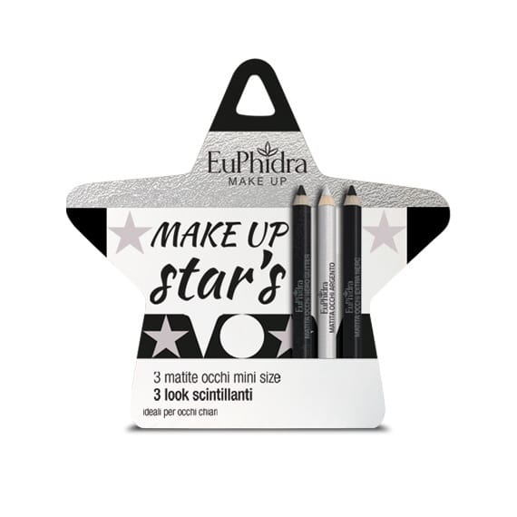 Euphidra Cofanetto Make Up Star's Occhi Chiari 2 Matite Blu + 1 Matita Argento