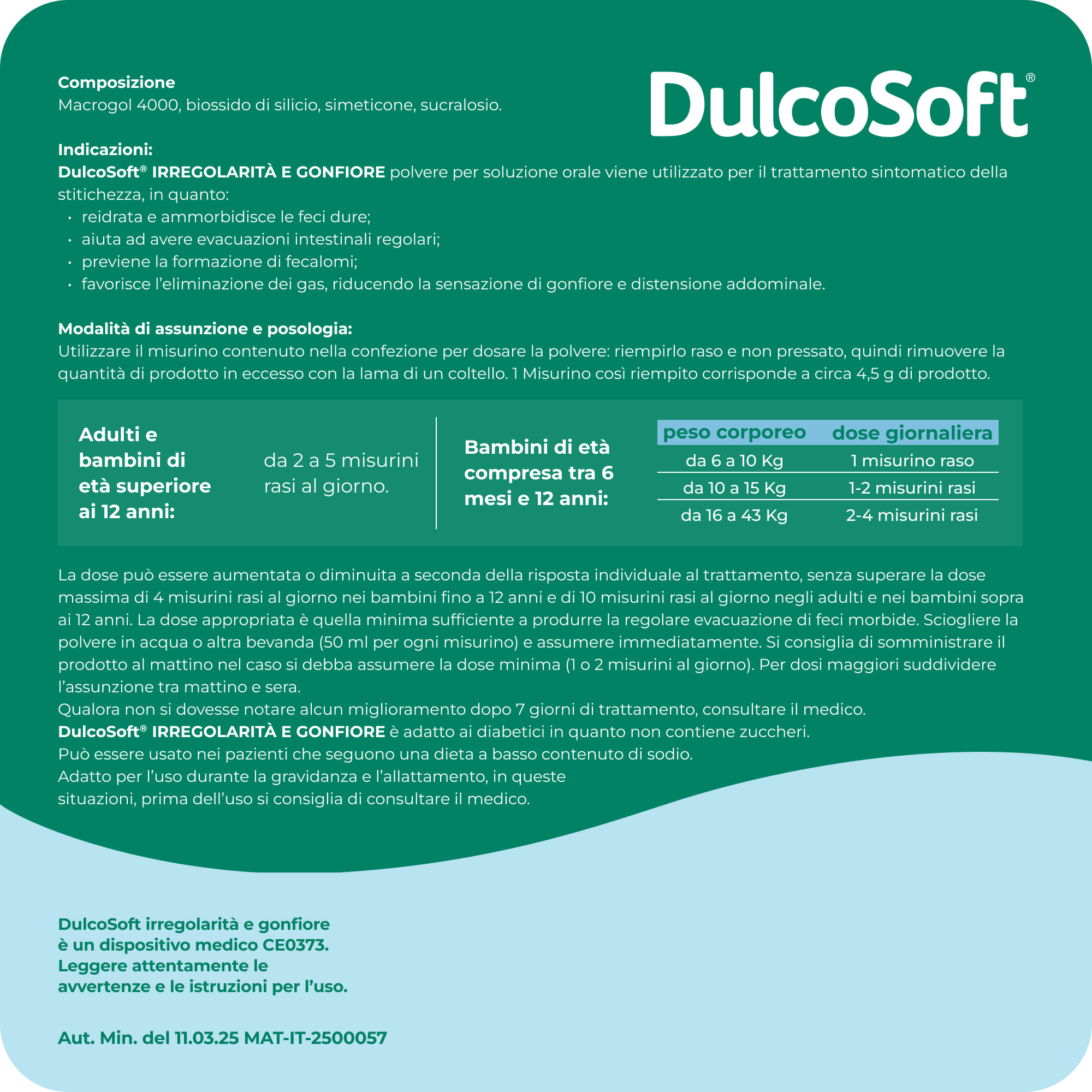 DulcoSoft Irregolarità e Gonfiore, Lassativo, Macrogol e Simeticone per Stitichezza e Pancia Gonfia