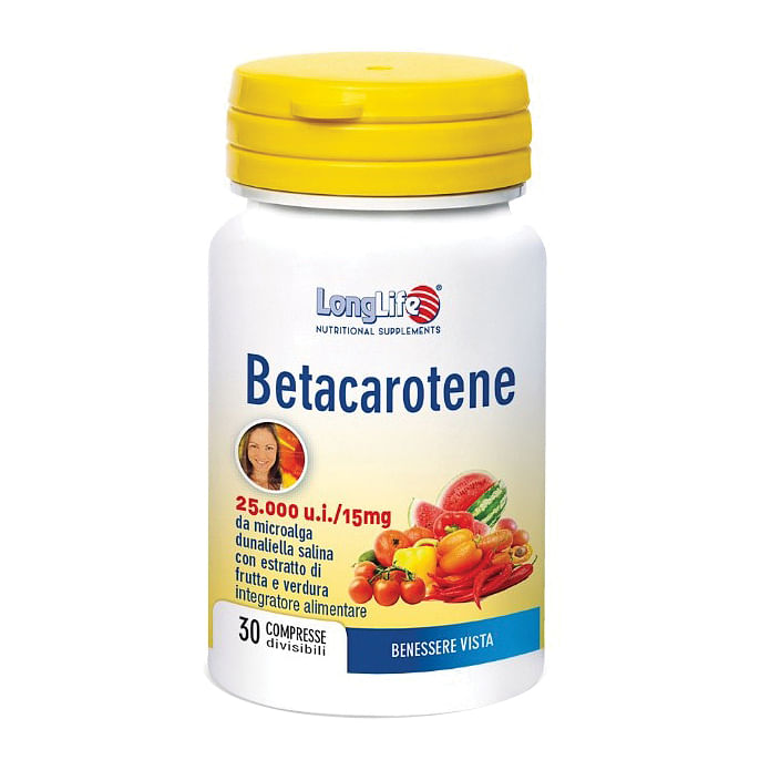 Longlife Betacarotene 25000 Ui 30 Compresse