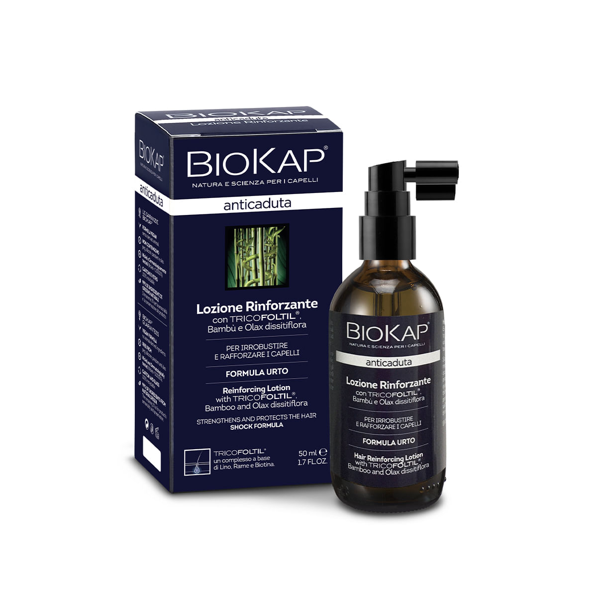 BIOKAP LOZIONE RINFORZANTE ANTICADUTA CON TRICOFOLTIL NUOVA FORMULA 50 ML