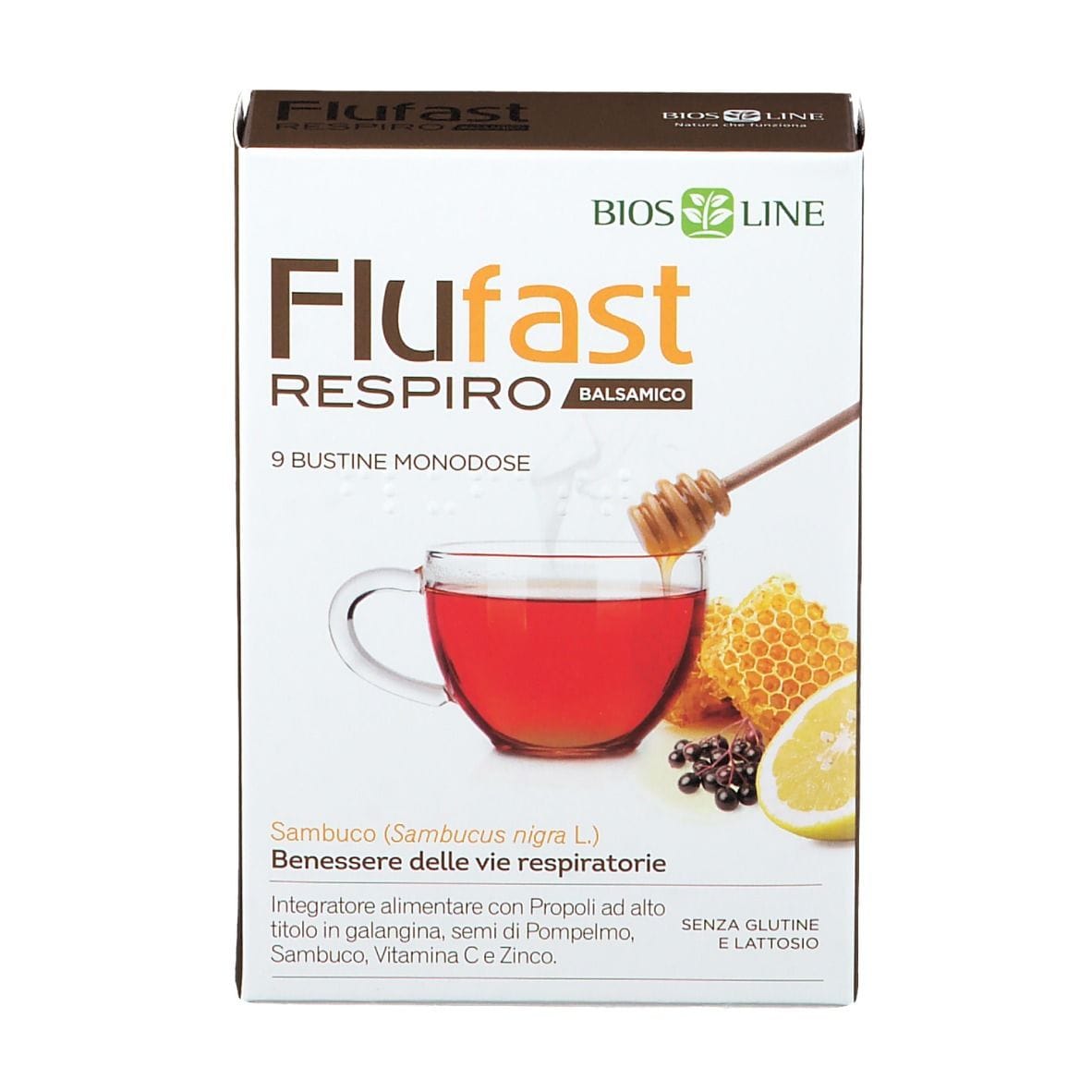 APIX PROPOLI FLUFAST RESPIRO BALSAMICO 9 BUSTE BIOSLINE