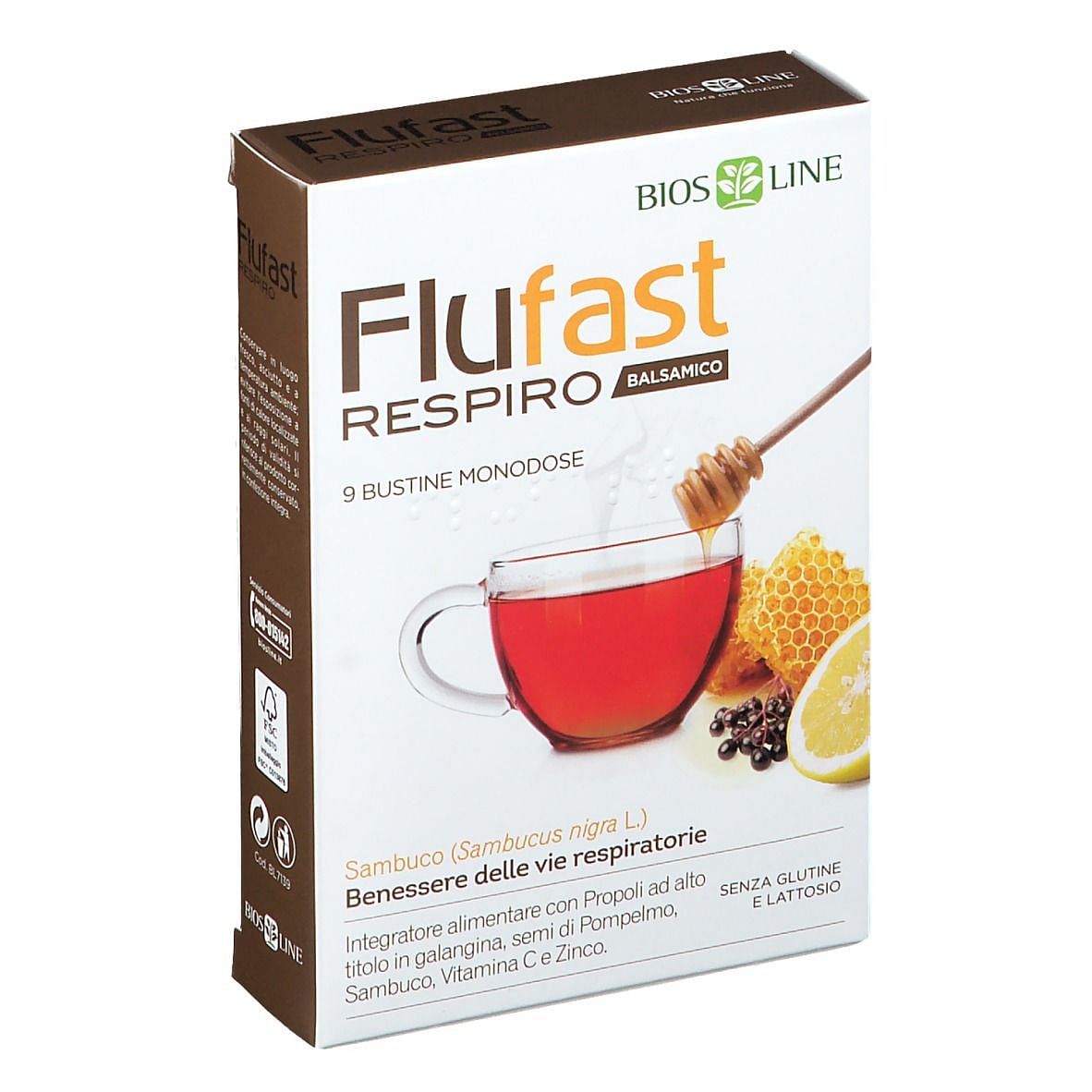 Apix Propoli Flufast Respiro Balsamico 9 Buste Biosline