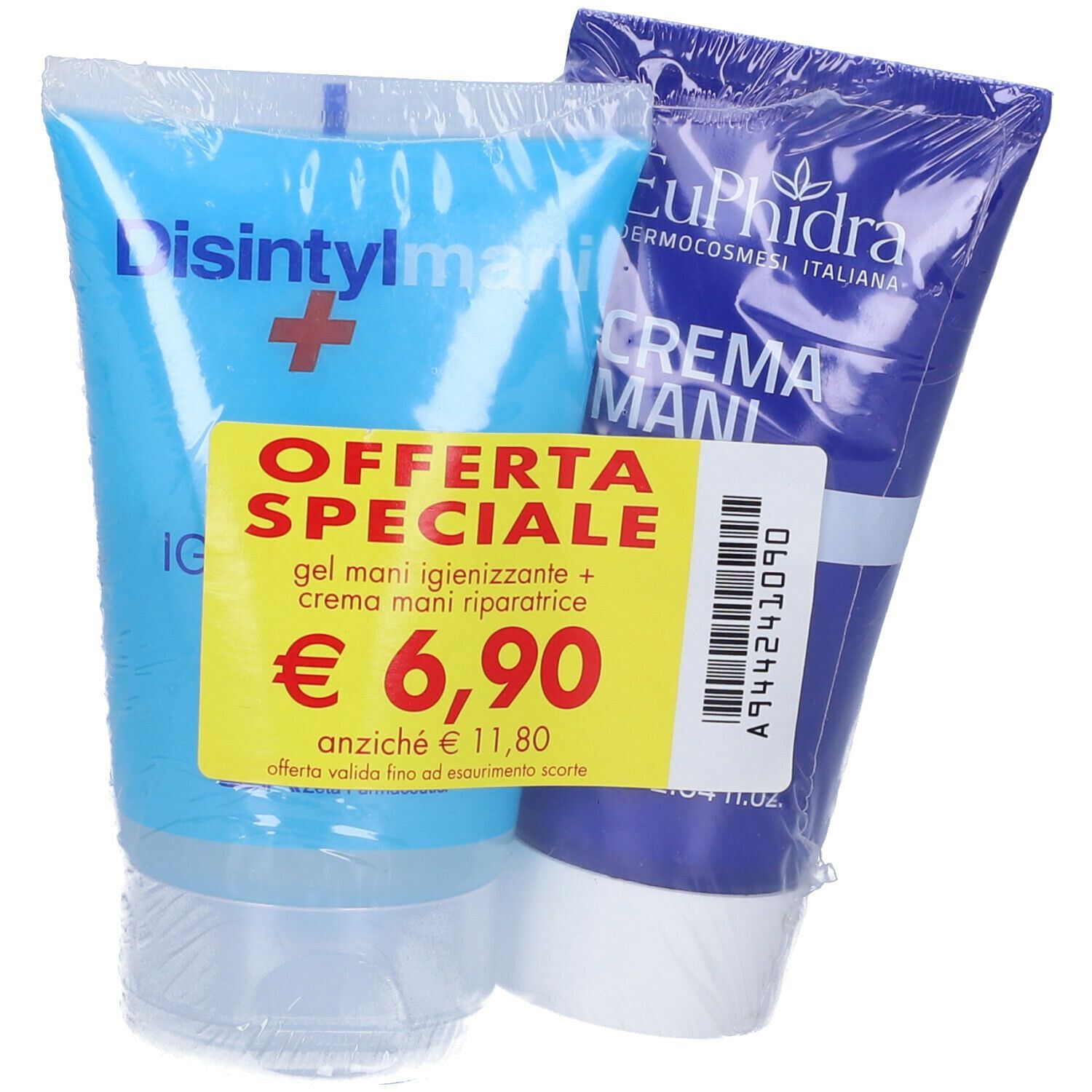 Euphidra Abbinamento Crema Mani Riparatrice+Gel Igienico