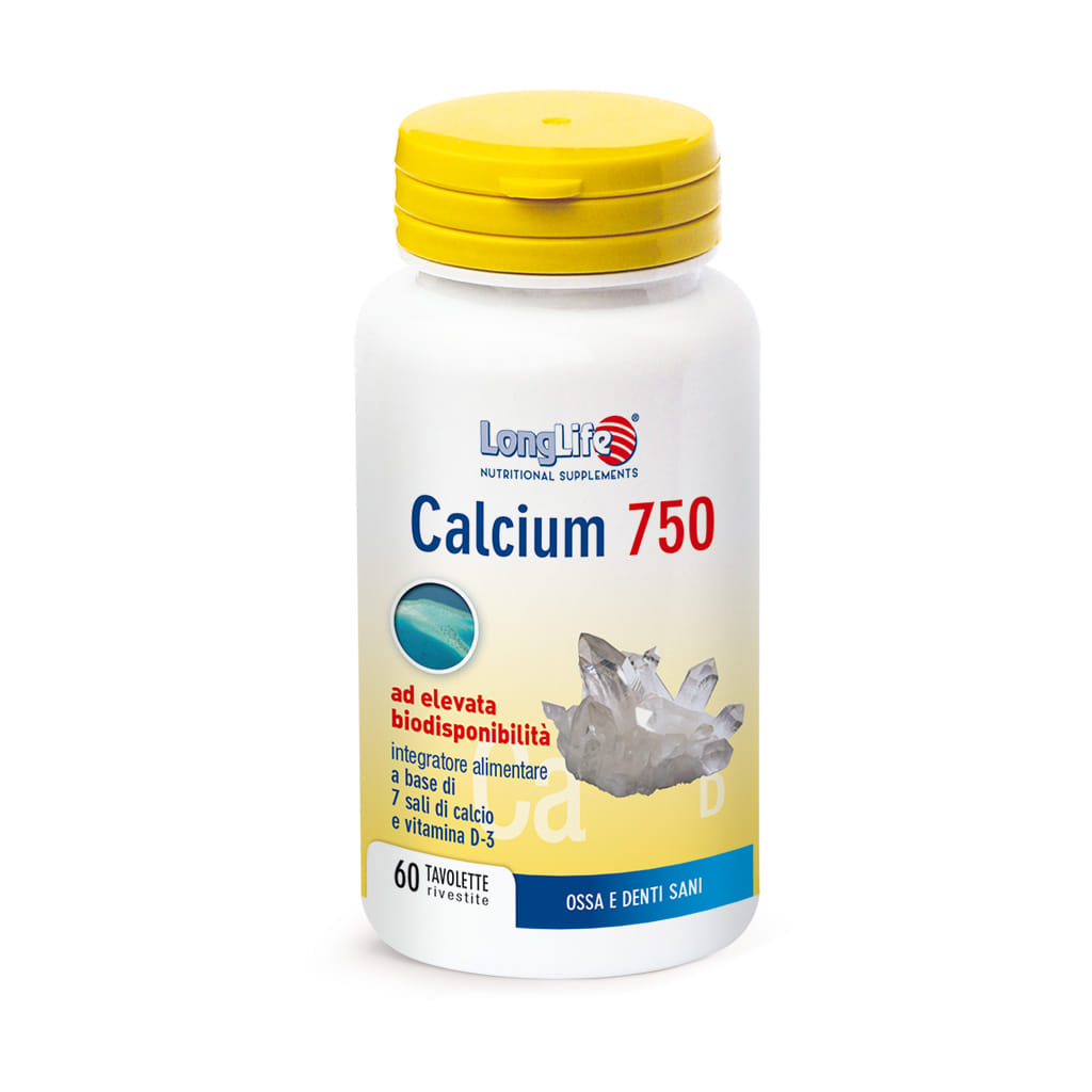LONGLIFE CALCIUM 750 60 TAVOLETTE RIVESTITE SENZA GLUTINE