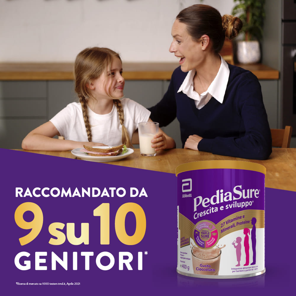 PEDIASURE-CRESCITA E SVILUPPO CIOCCOLATO 400 gr