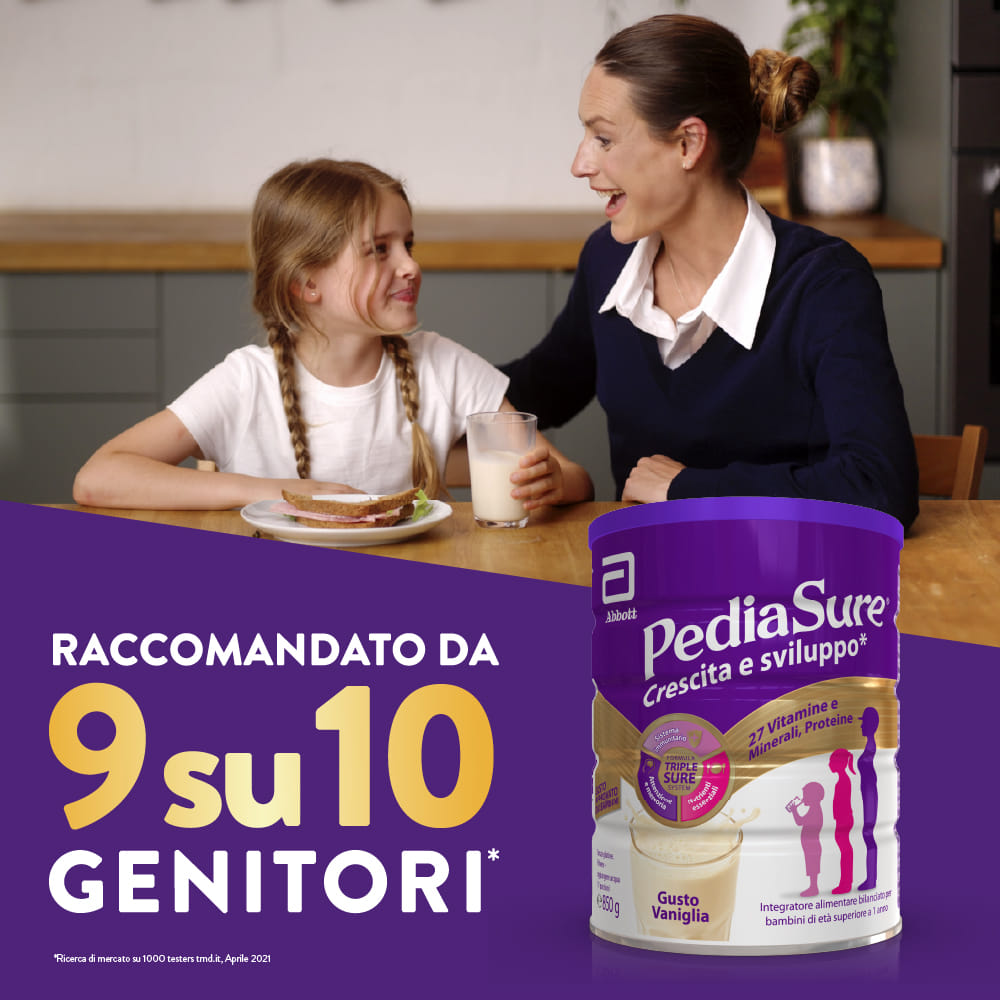 PEDIASURE CRESCITA&SVILUPPO VANIGLIA 850 G