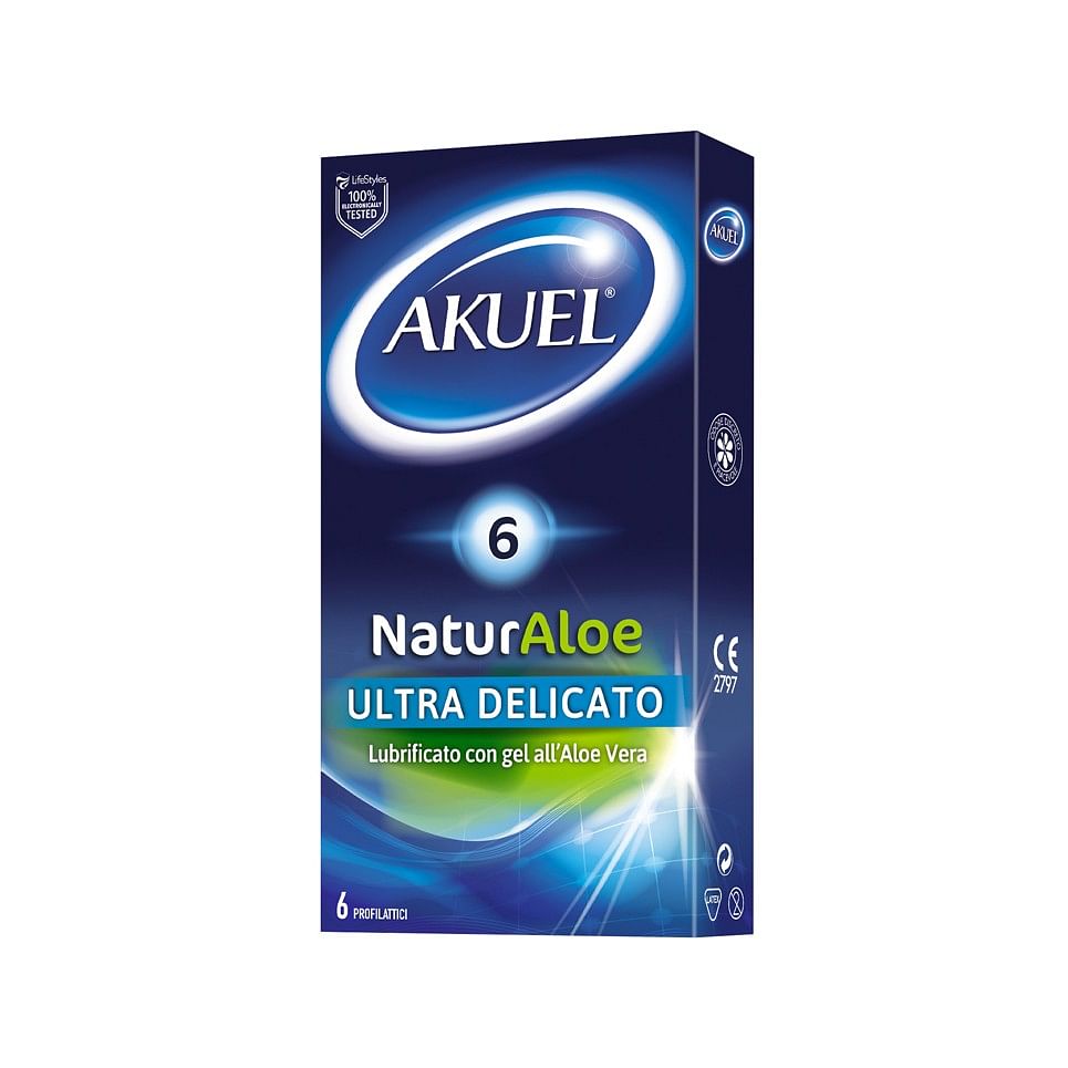 Akuel Naturaloe Preservativi 6 Pezzi