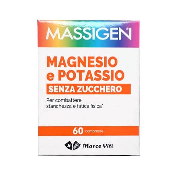 Massigen Magnesio Potassio Senza Zuccheri 60 Compresse