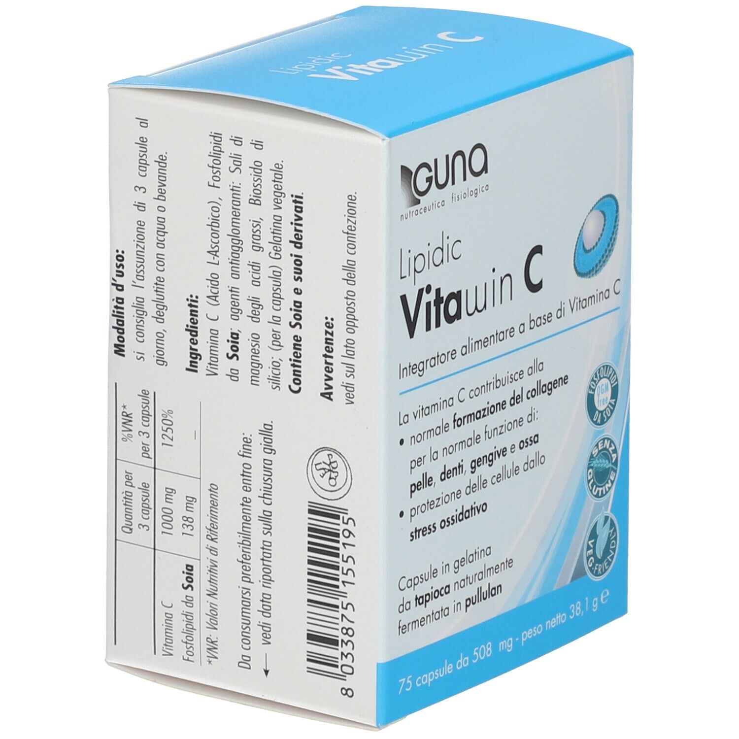 LIPIDIC VITAWIN C - VITAMINA C 75 CAPSULE
