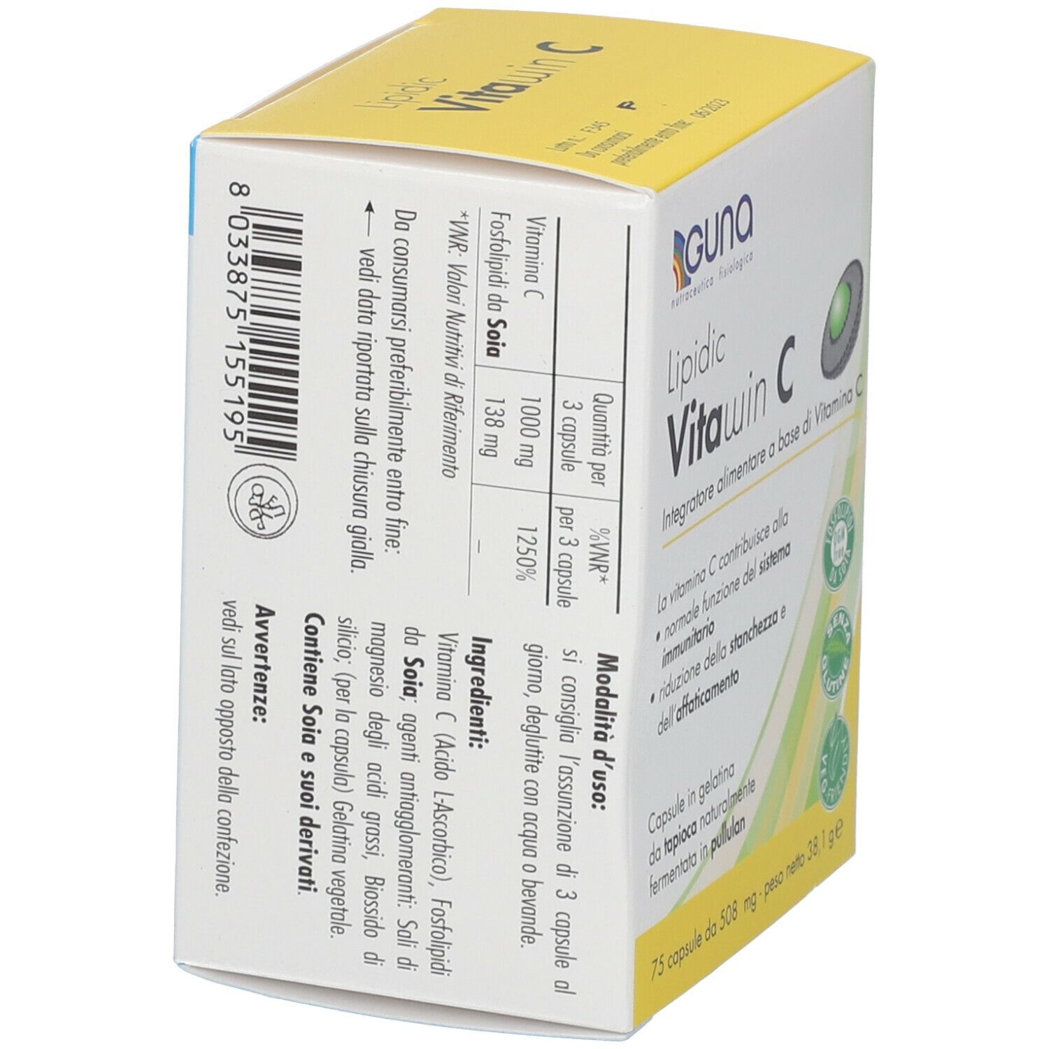 LIPIDIC VITAWIN C - VITAMINA C 75 CAPSULE