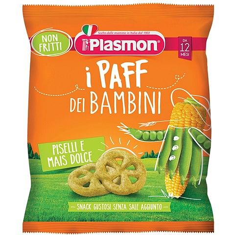 Plasmon Dry Snack Paff Piselli Mais 15 G